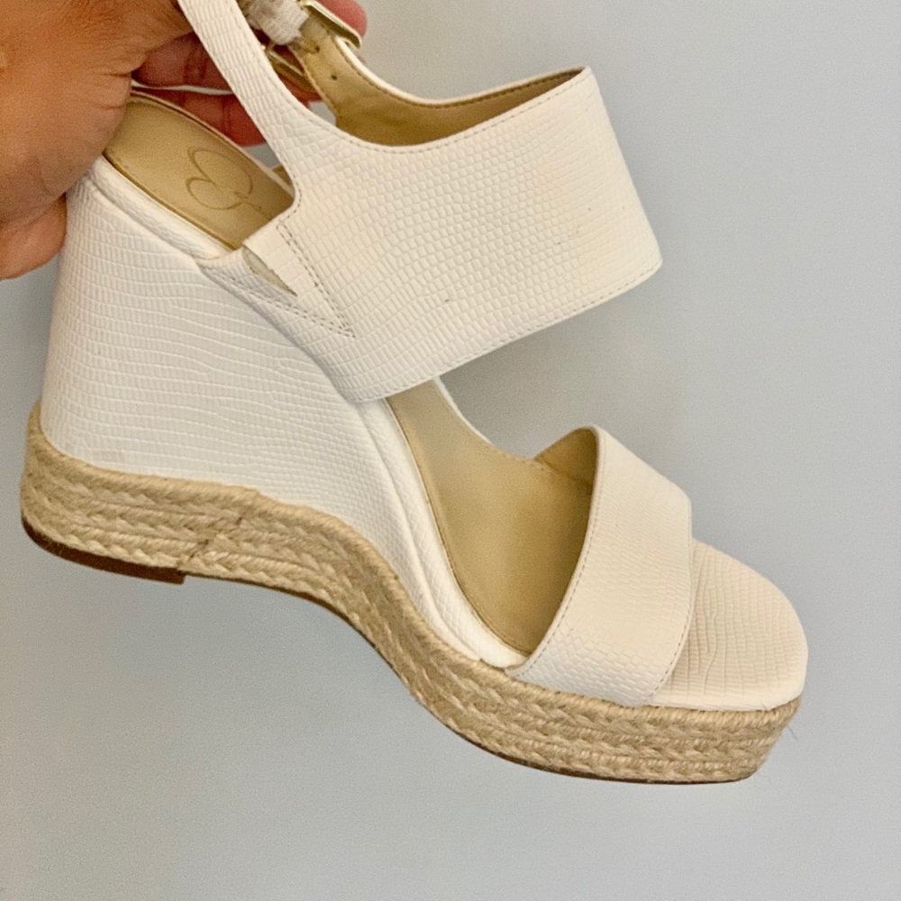 Jessica Simpson Jp-Sikella white/espadrille wedge